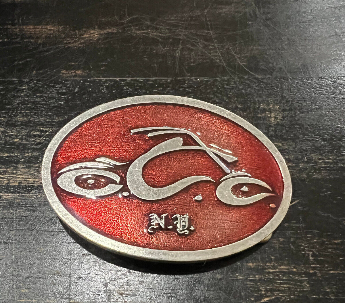 Orange County Chopper Belt Buckle – Officially Licensed – Red Color – Brand New