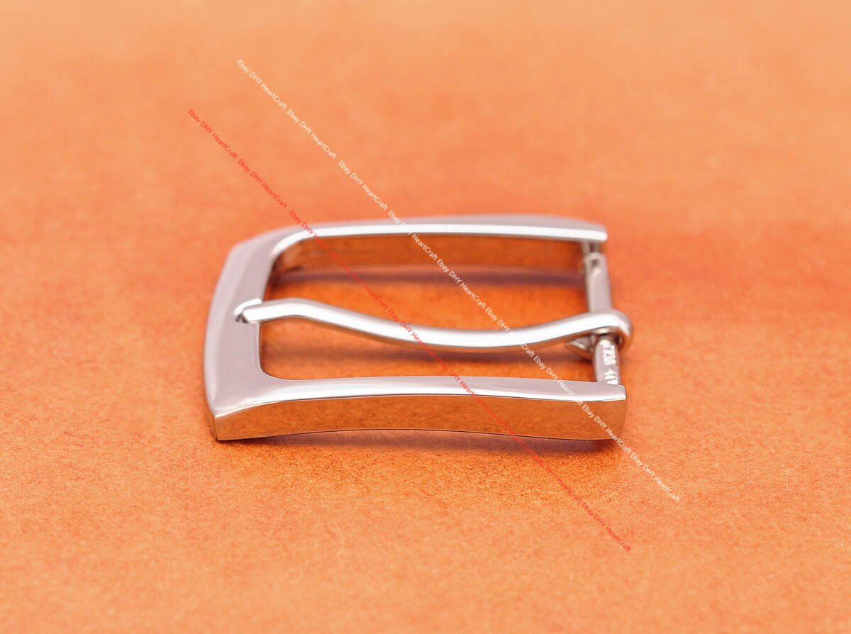 Casual Silver Single Prong Pin Buckle Leathercraft Men Replacement Buckle 30mm