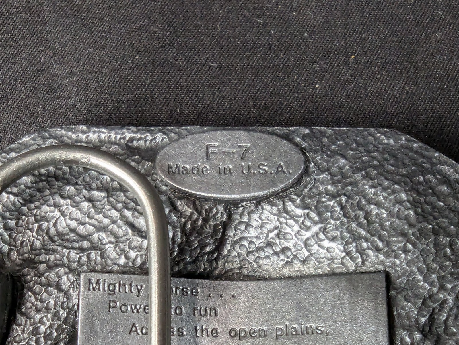 Vintage 1988 Siskiyou Buckle Co Mighty Horse Belt Buckle Solid Pewter Made in…