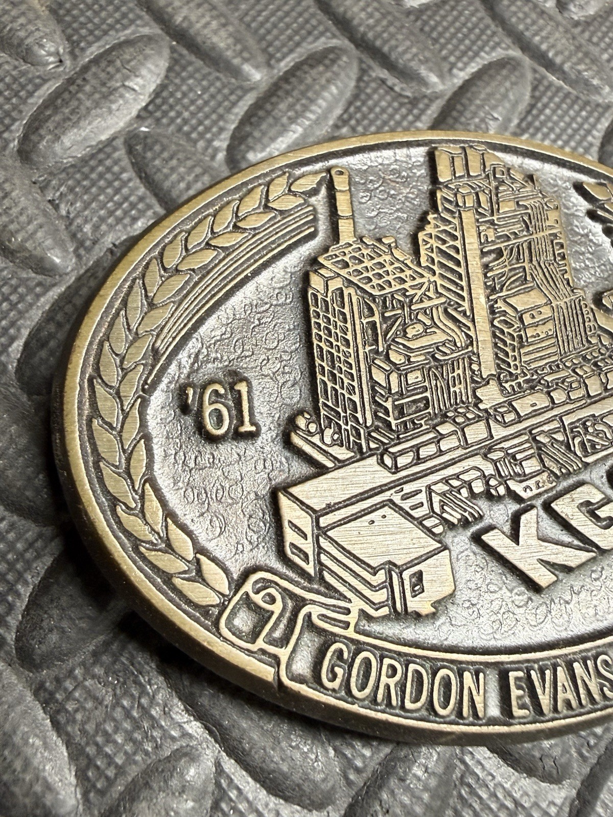 Vtg Kansas Gas & Electric Co. 1961-‘67 Gordon Evans Station Utility Belt Buckle!