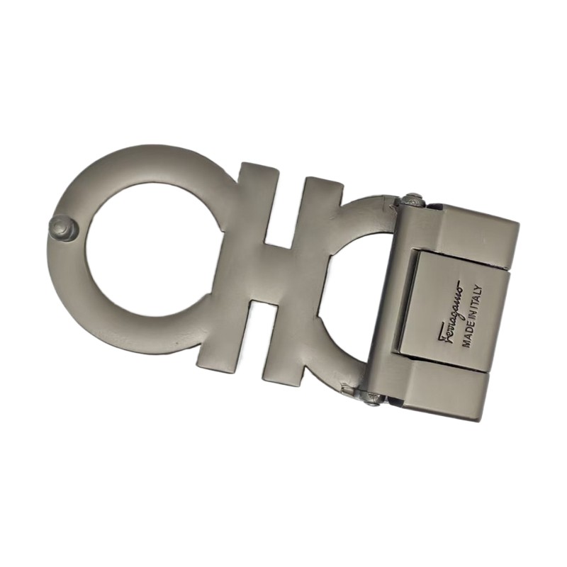 Brushed gunmeta Ferragamo Alloy Classic belt Buckle for 34-35mm belt Men