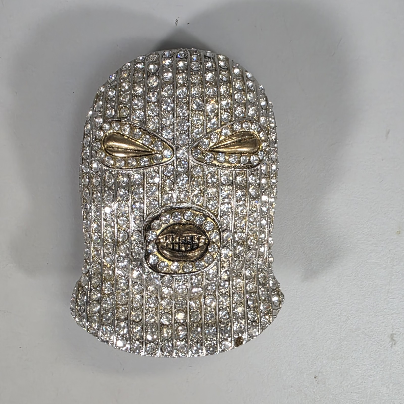Goon Hip Hop Style Rhinestones Metal Fashion Gold Men&rsquo;s Belt Buckle