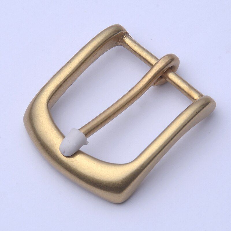 Solid Brass Belt Buckles 40mm Vintage Waistband Pin Buckle Belt Accessories 1pc