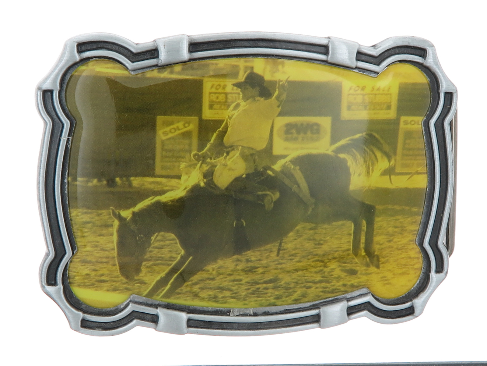 Cowboy Rodeo Horse Riding Enamel Metal Belt Buckle