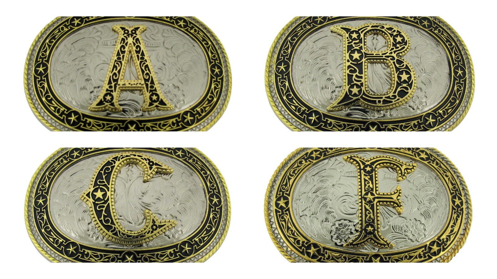 Vintage Styles Initial Letter a z Belt Buckle Western Cowboy Cowgirl rodeo Texas