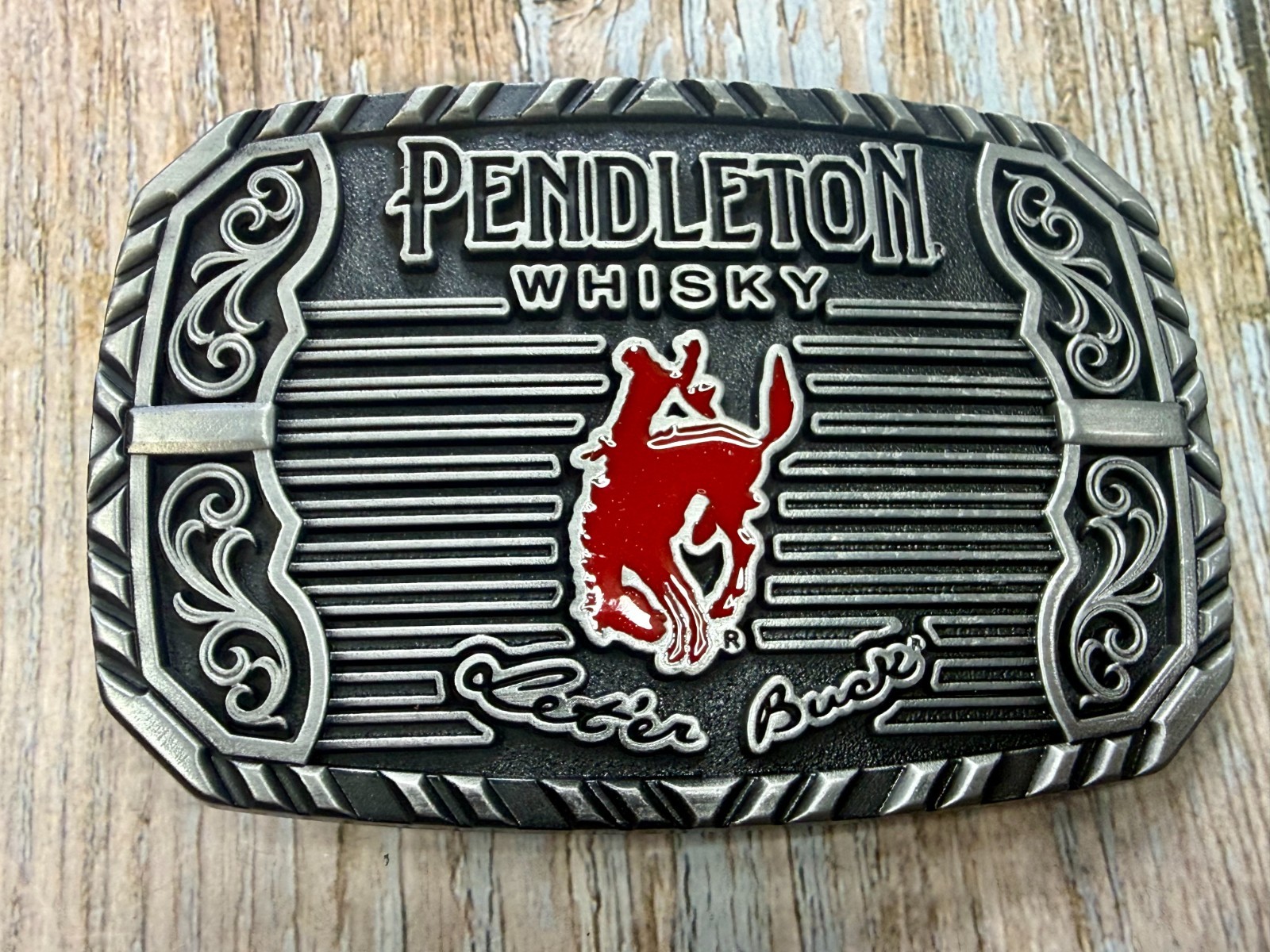 2025 Pendleton Whiskey Let&rsquo;er Buck Rodeo Cowboy Montana Silversmiths Belt Buckle