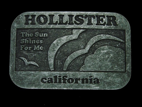 TE01151 COOL **HOLLISTER CALIFORNIA THE SUN SHINES FOR ME** FASHION BELT BUCKLE