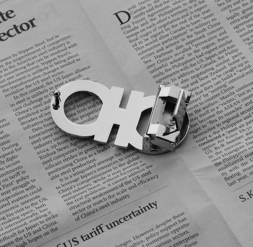 Silver Salvatore Ferragamo Classic Alloy Belt Buckle for 34-35mm leather belt