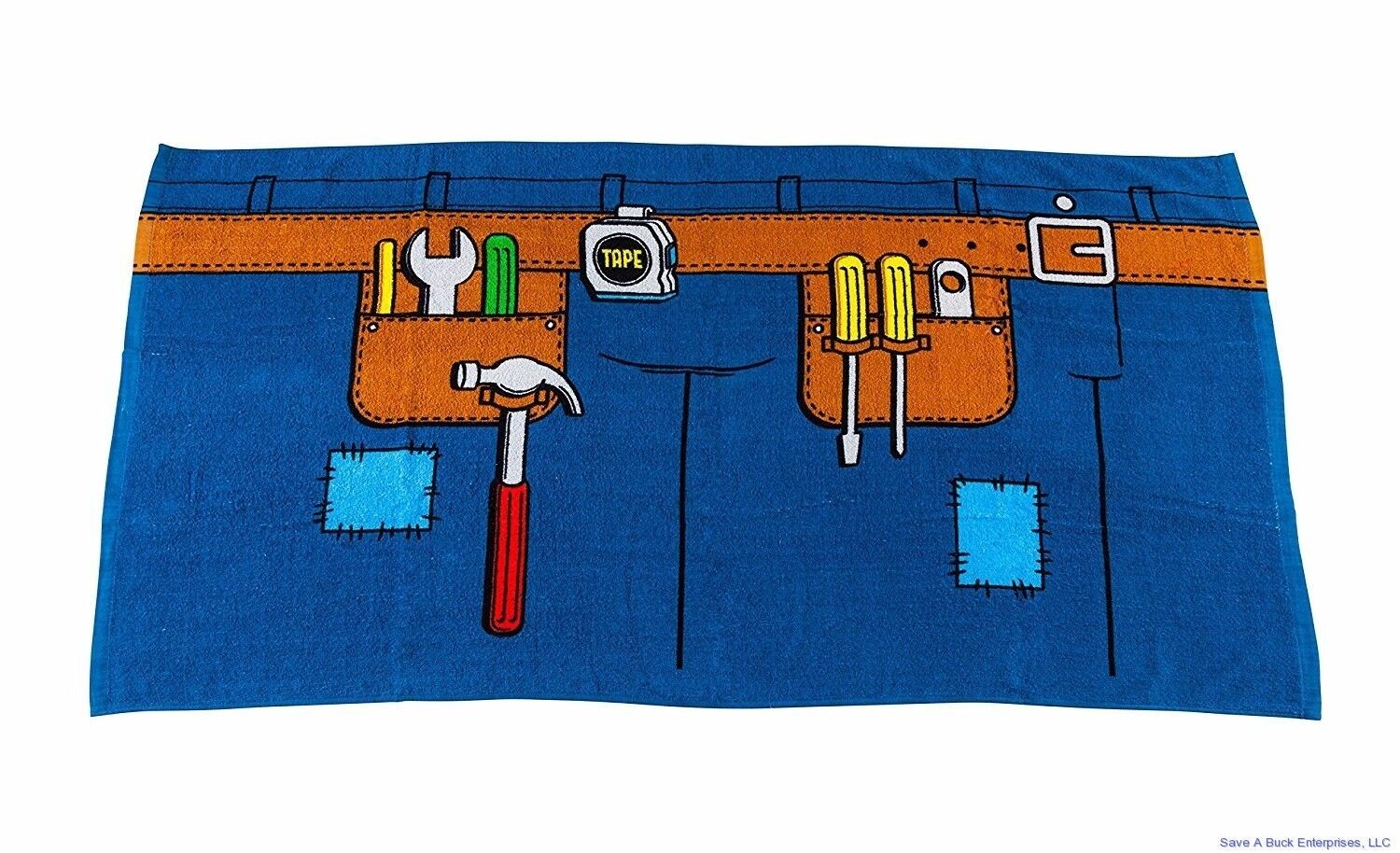 THE HANDYMAN TOWEL – Tool Belt Blanket Beach Pool Bathroom – Gag Joke BigMouth