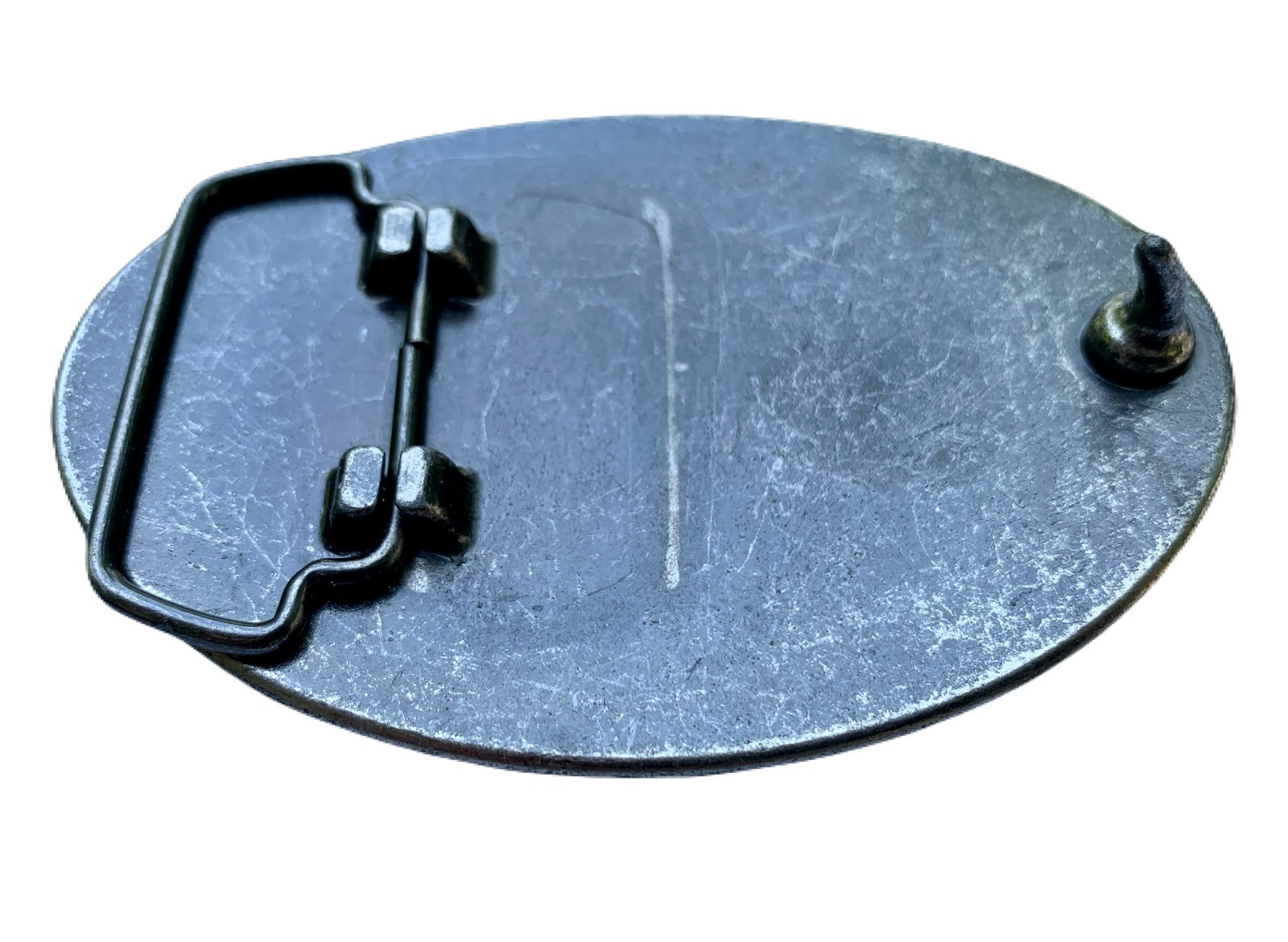 Large Custom Tooled Leather Belt Buckle, MADE to ORDER, Names or Initials