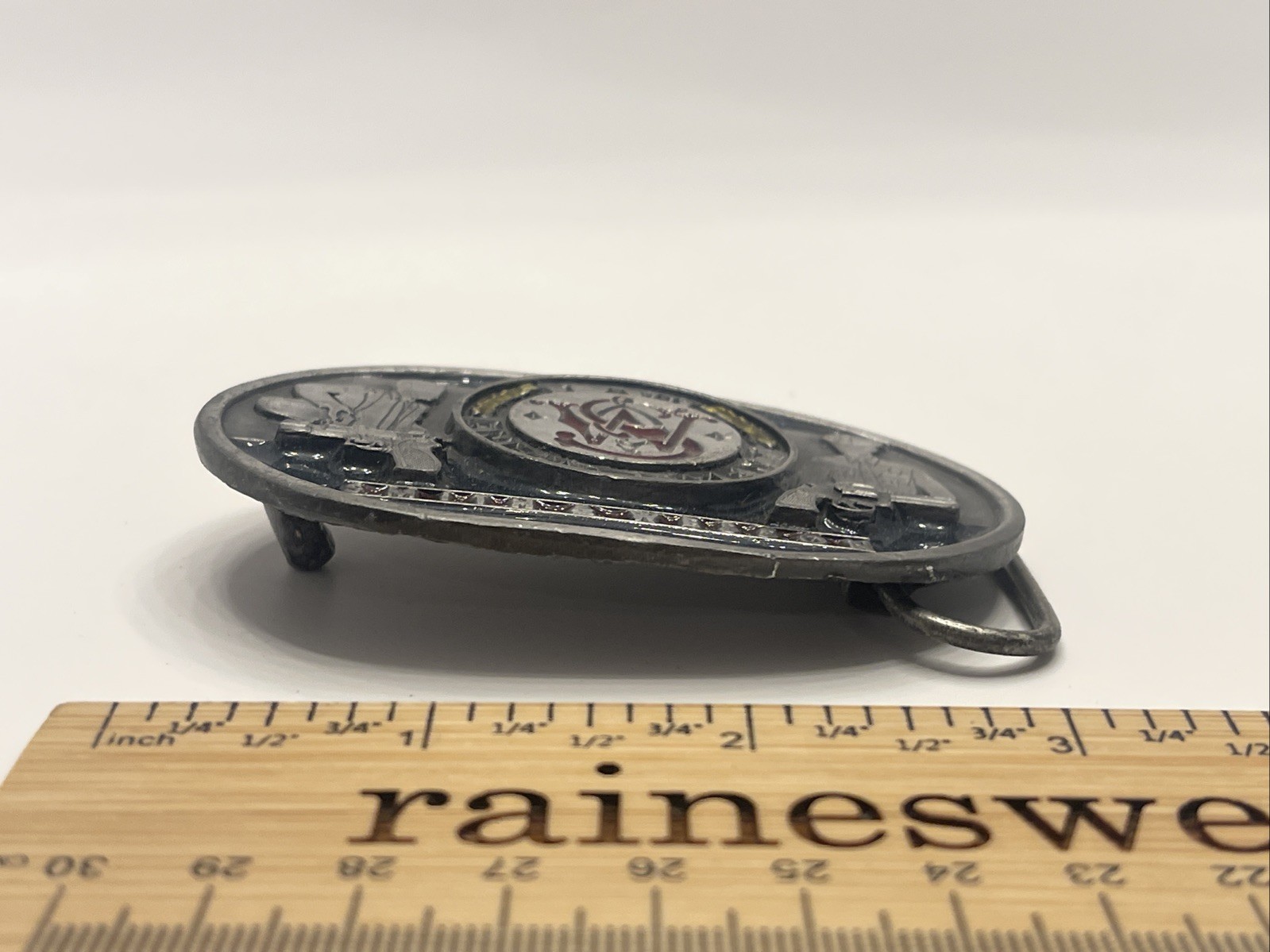 Smith and Wesson Law Enforcement Vintage Belt Buckle 1991 Bergamot H-300 USA