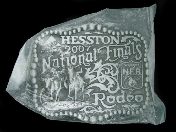 UD17167 *NOS* NFR ***2007 NATIONAL FINALS RODEO*** HESSTON COLLECTOR BELT BUCKLE