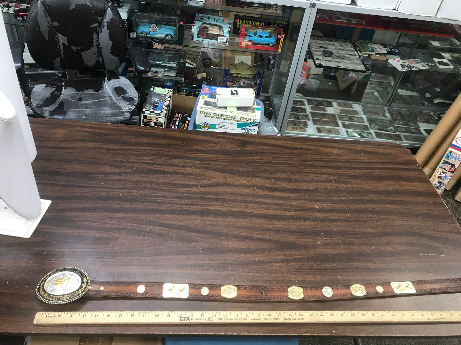lonestar silversmiths clay county fair 100th anniversary belt buckle with belt