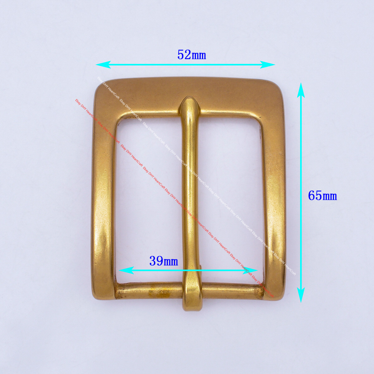 39mm MEN&rsquo;S QUALITY SOLID SOLID BRASS WESTERN PRONG PIN LEATHERCRAFT BELT BUCKLE