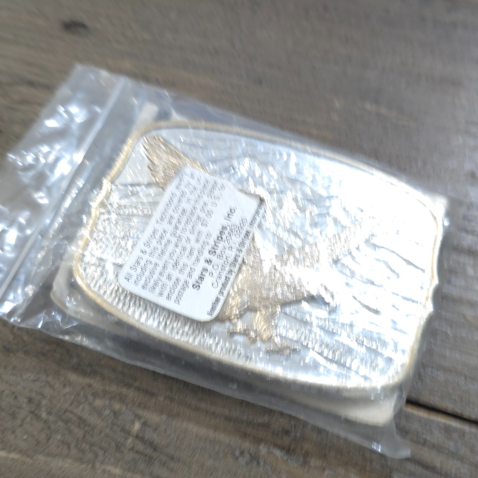 NEW Vtg Silver and Gold Tone Bald Eagle Belt Buckle U.S.A. Collectable Rare Old