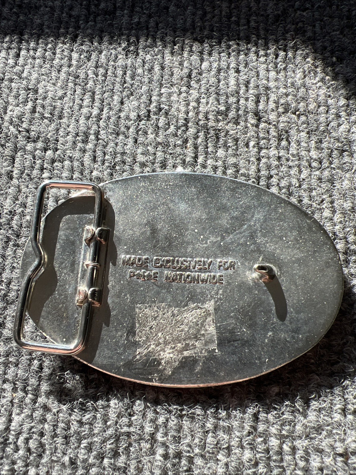 3.5&Prime; x 2.5&Prime; Vintage P.I.E Transport Truck Belt Buckle Q744