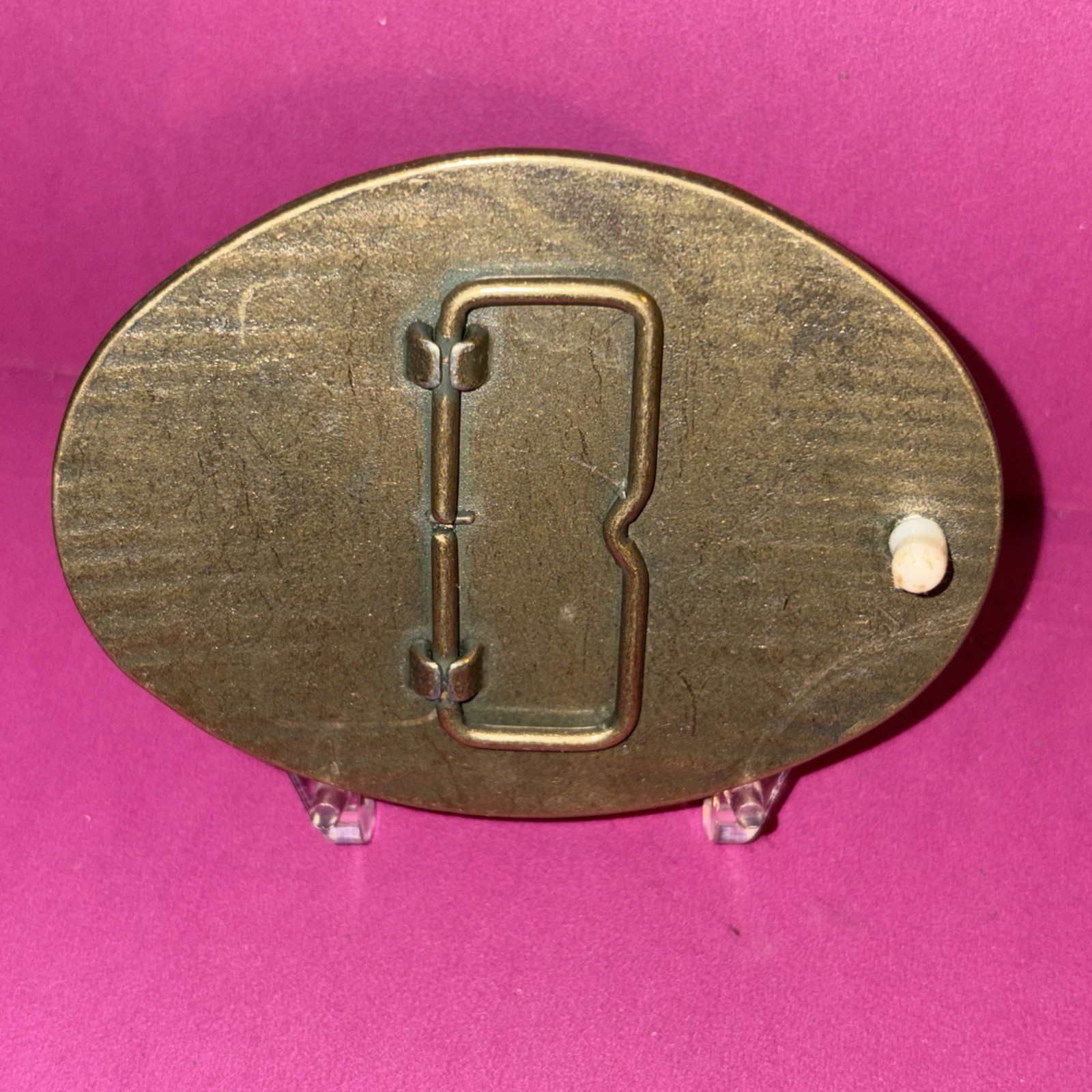 Vtg NRA Member Commemorative Guns of John Wayne Belt Buckle