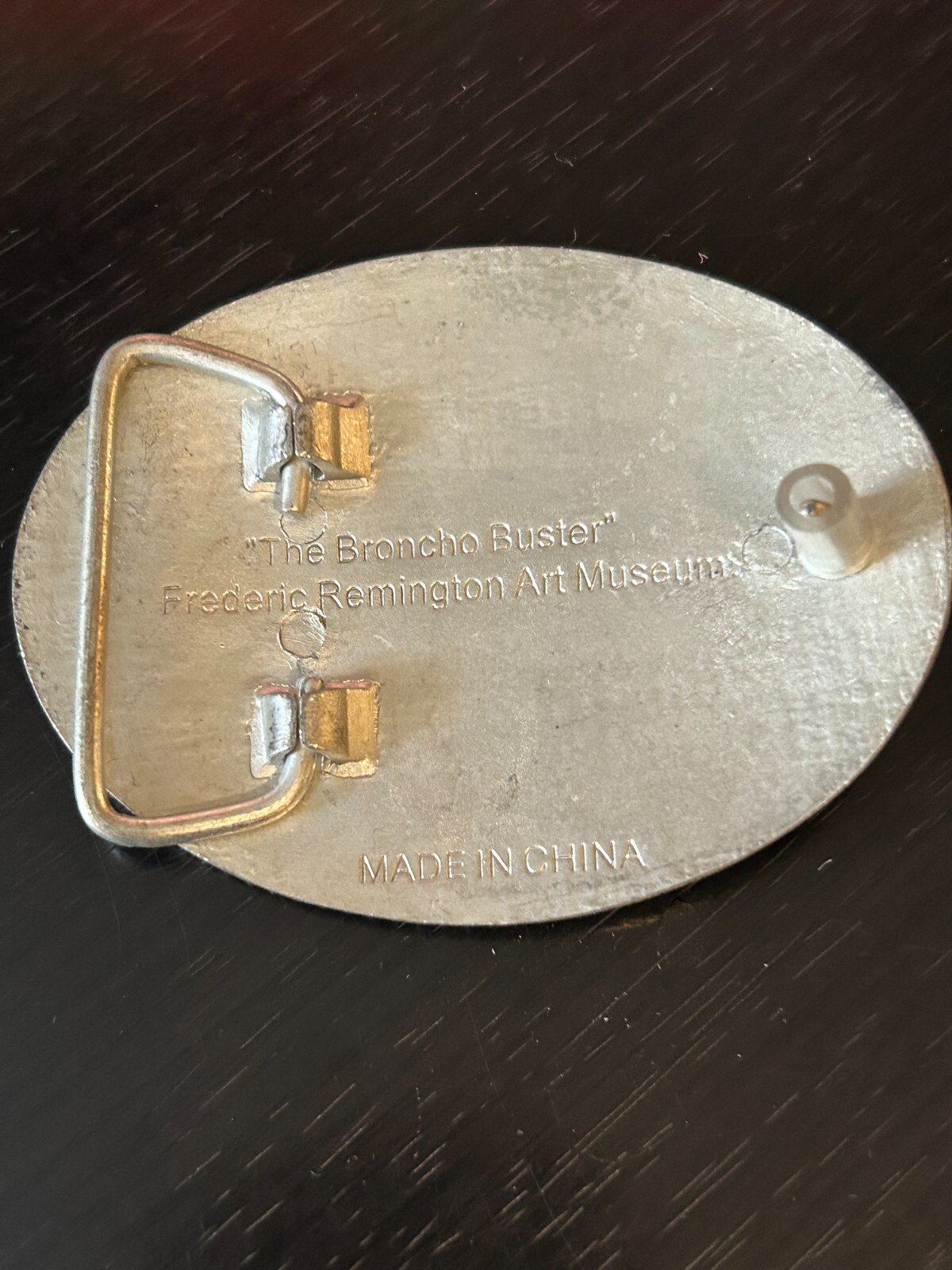 Vintage Collectible Bronco Buster Remington Art Museum Metal Belt Buckle