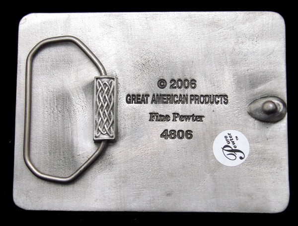 RG22138 *NOS* 2006 GREAT AMERICAN **CELTIC CROSS** RELIGIOUS PEWTER BELT BUCKLE
