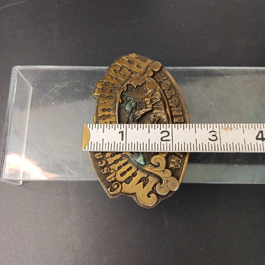 1976 Dezy Denver Rocky MountainHigh Washington Belt Buckle Made In USA