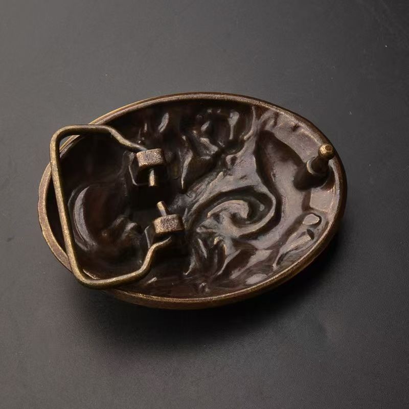 Yuhua Dragon Belt Head Brass Belt Buckle Head Men&rsquo;s Outer Wear Smooth Buckle
