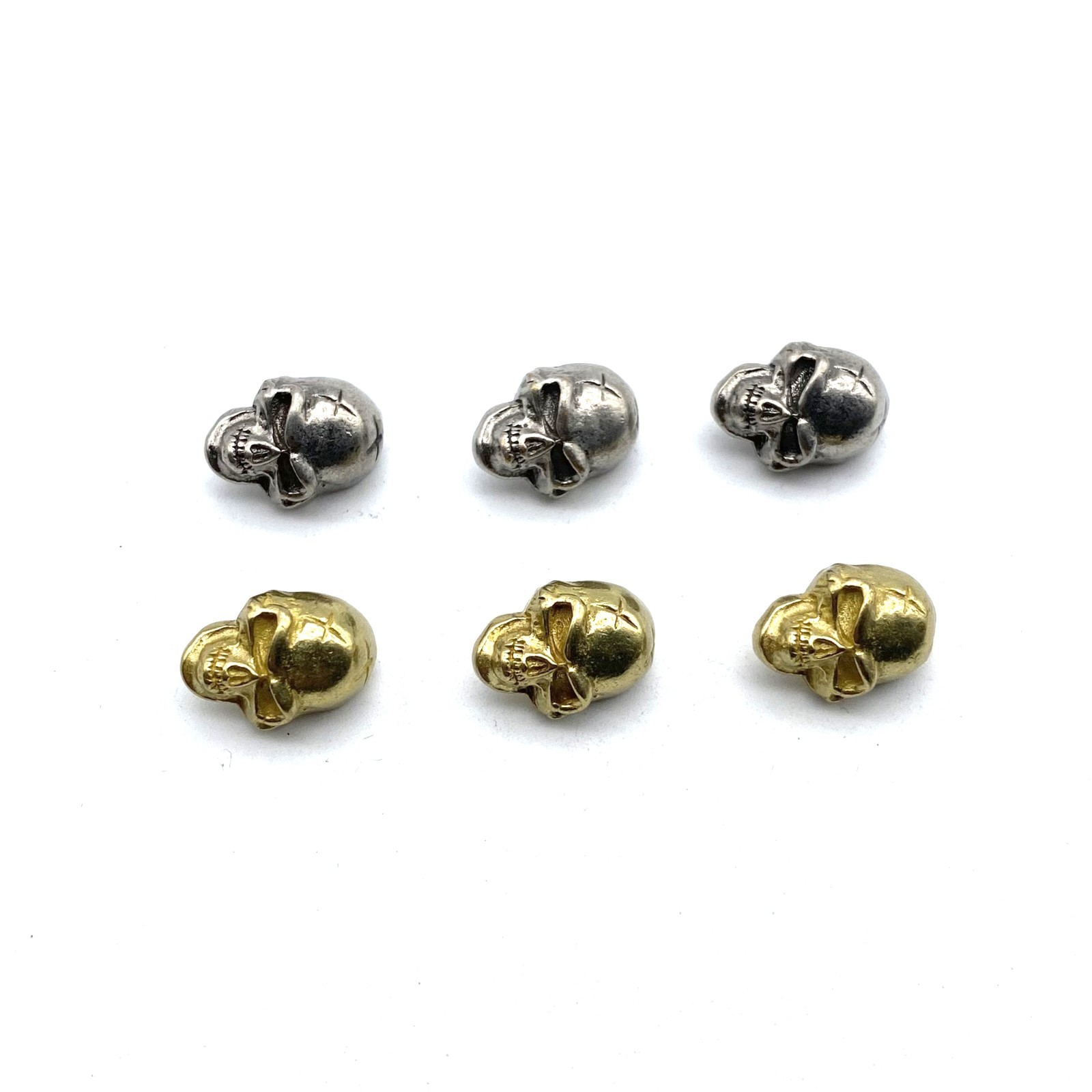 Brass Skull Sewing Button,Clothing Shank Button,Brass Sewing Button lot