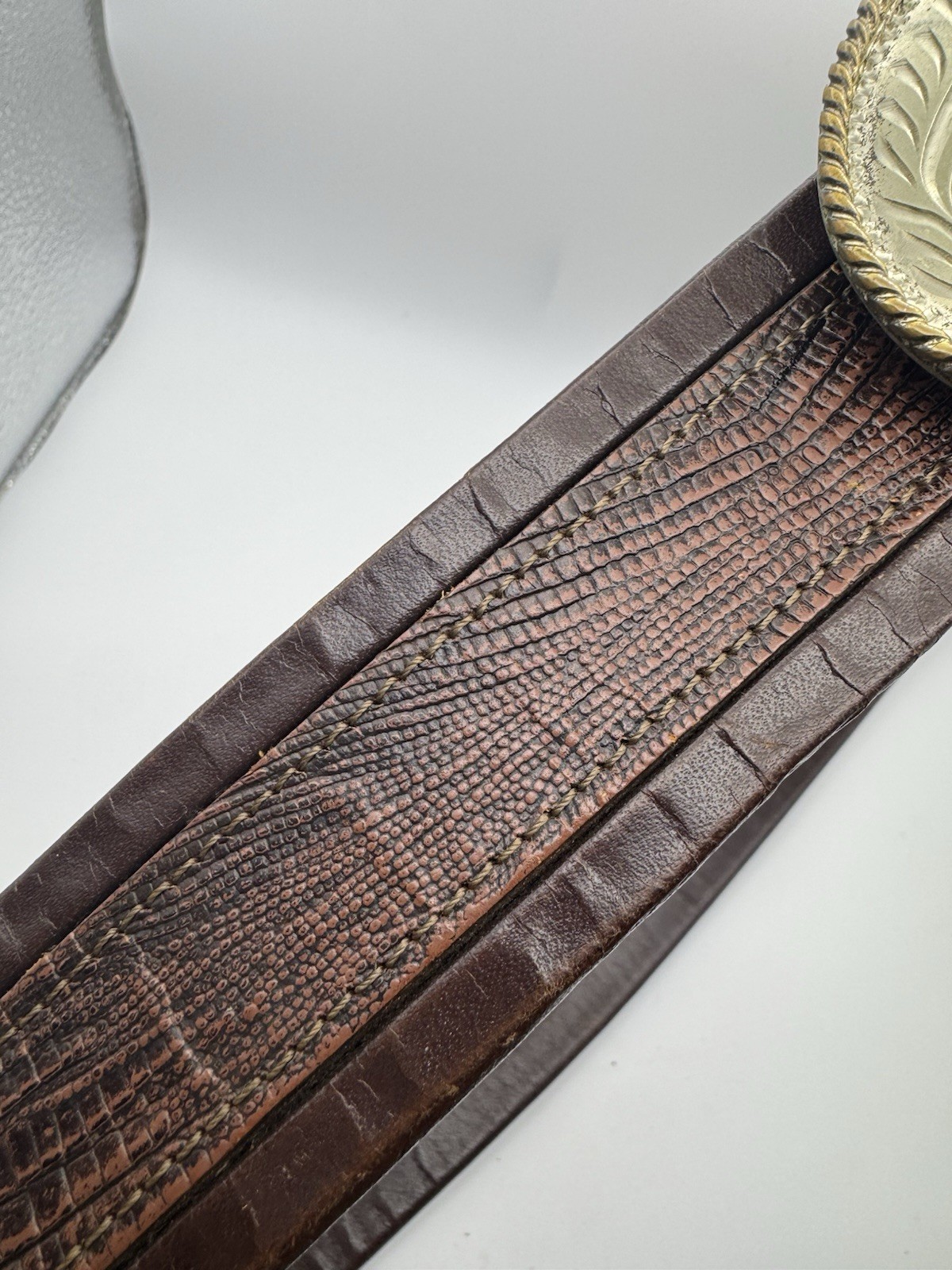 Vintage Silversmith Collection Western Belt Initial “G” Cowboy Size 33 Handmade