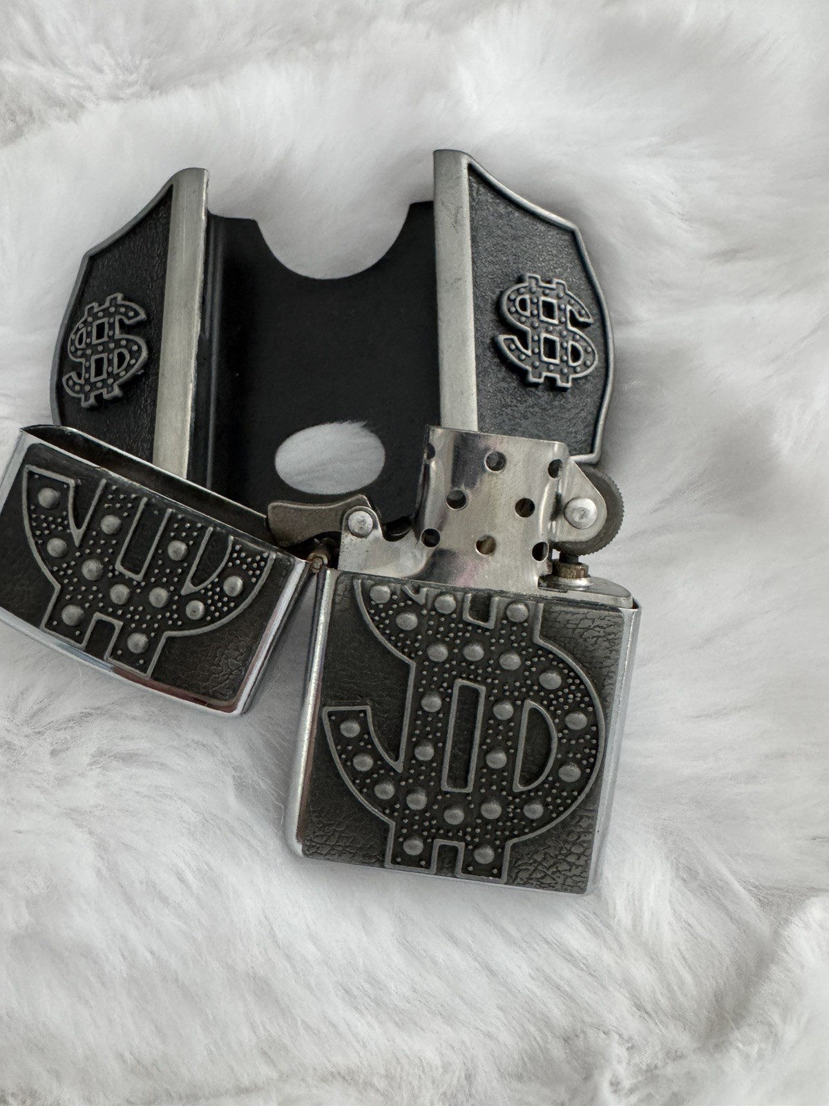 New Men’s Money Sign Lighter Buckle Belt Buckle New
