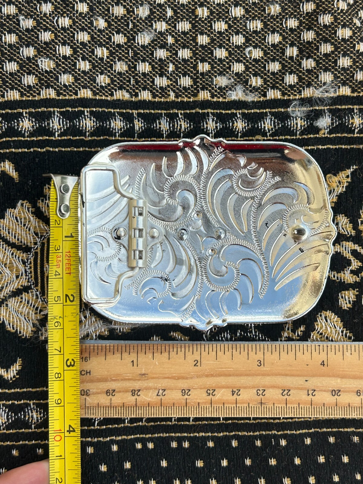 Western Buckle Gold Black Silver Guns 2nd Amend Cowboy 2 »Buckle Hebilla Vaquero