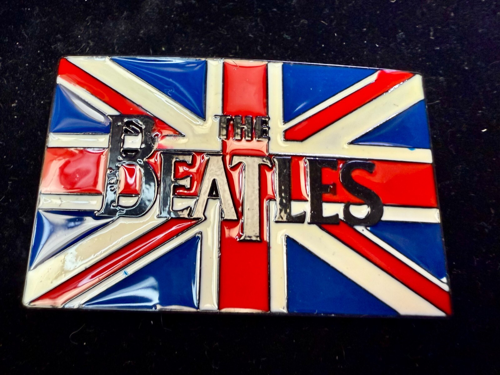 The Beatles Abbey Road Radio Show 1965 Album Union Jack Uk Flag Belt Buckle
