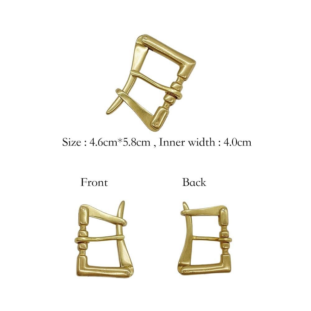 Solid Brass High End Casual Belt Buckle 40mm Pin Buckle Quick Release Accessory