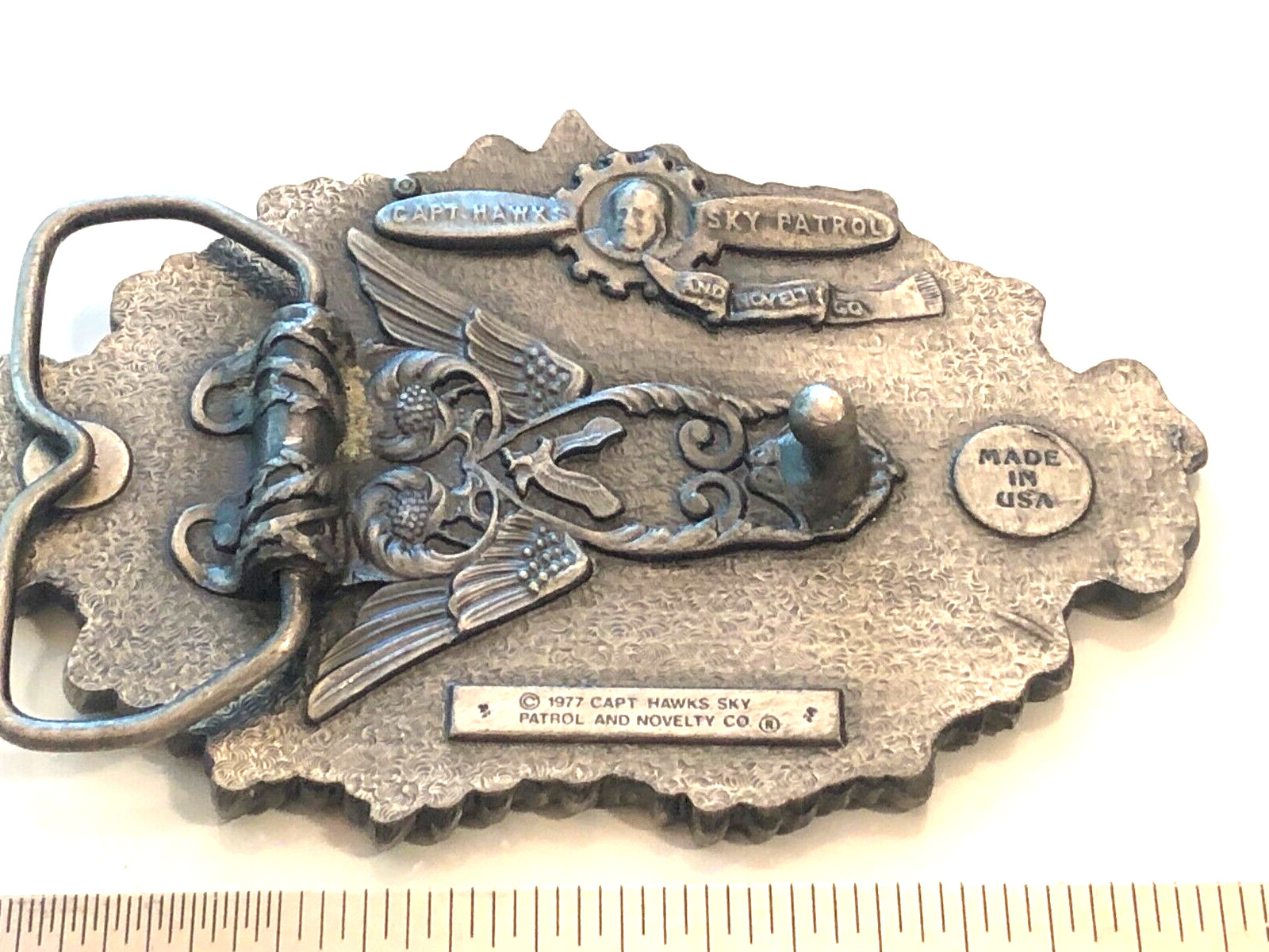 Vintage 1977 CSA Country Boy Cowboy Redneck Belt Buckle Made in the USA
