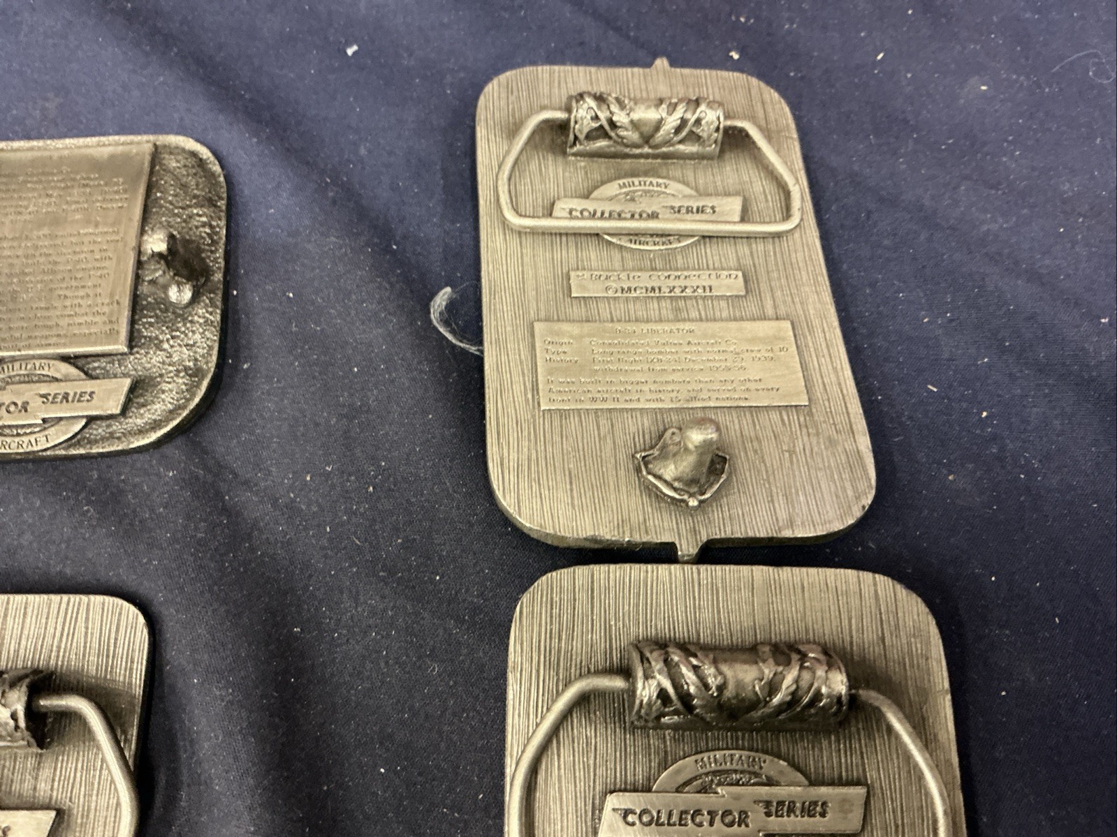 Vintage Buckle Connection Belt Buckles Military Aircraft Lot Of 6 WW2 Planes