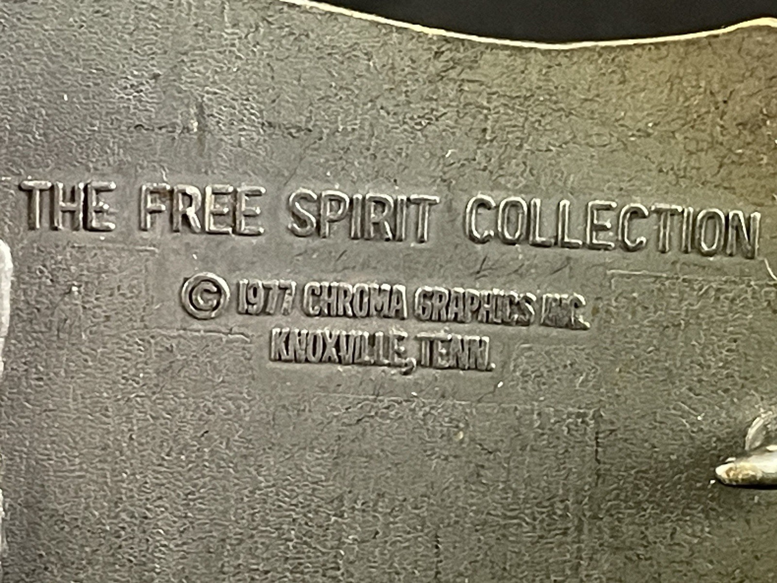 1977 Vette Belt Buckle – Free Spirit Collection Chroma Graphics Knoxville Tenn