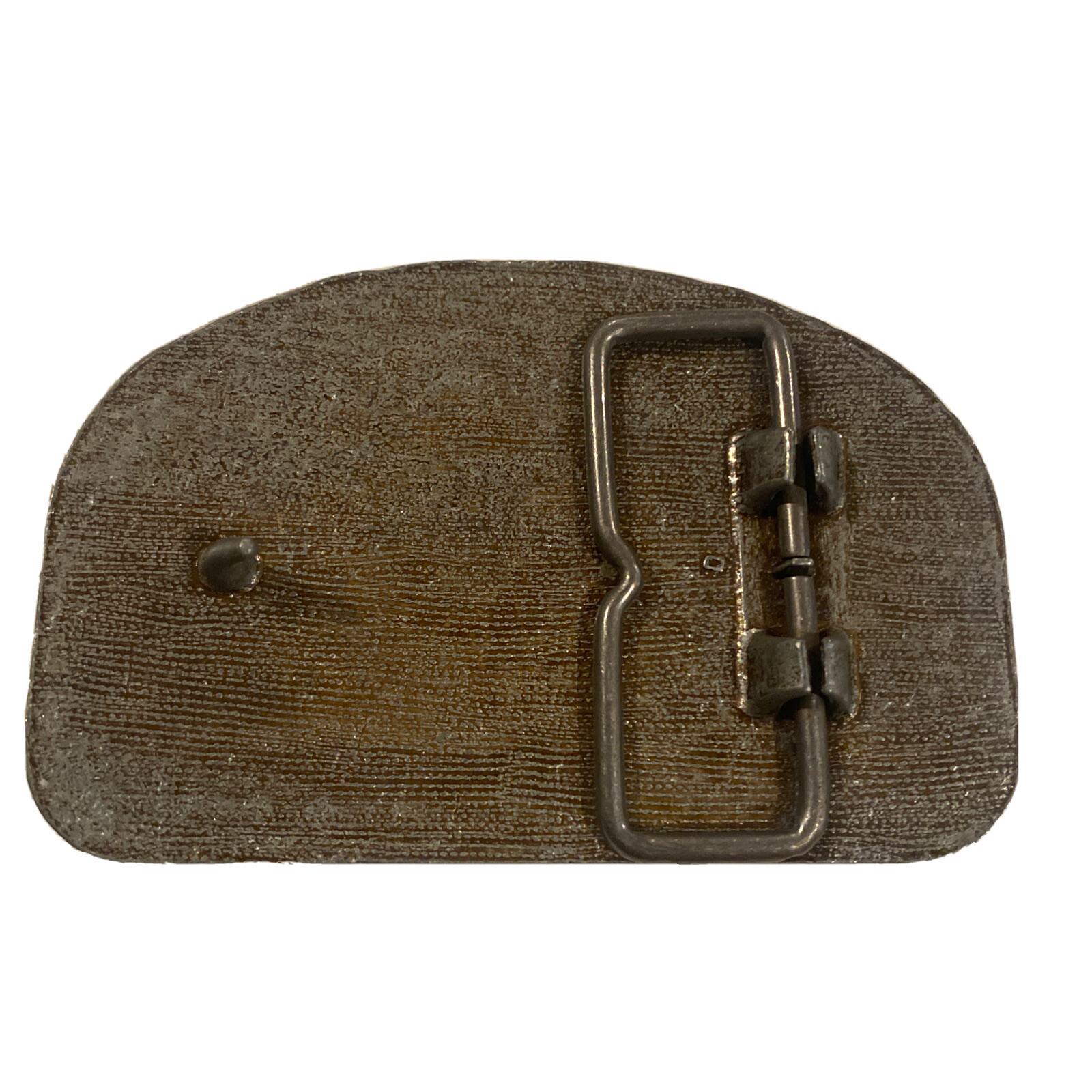 Raleigh Lights truck trucker smoker old vintage estate Brass metal belt buckle