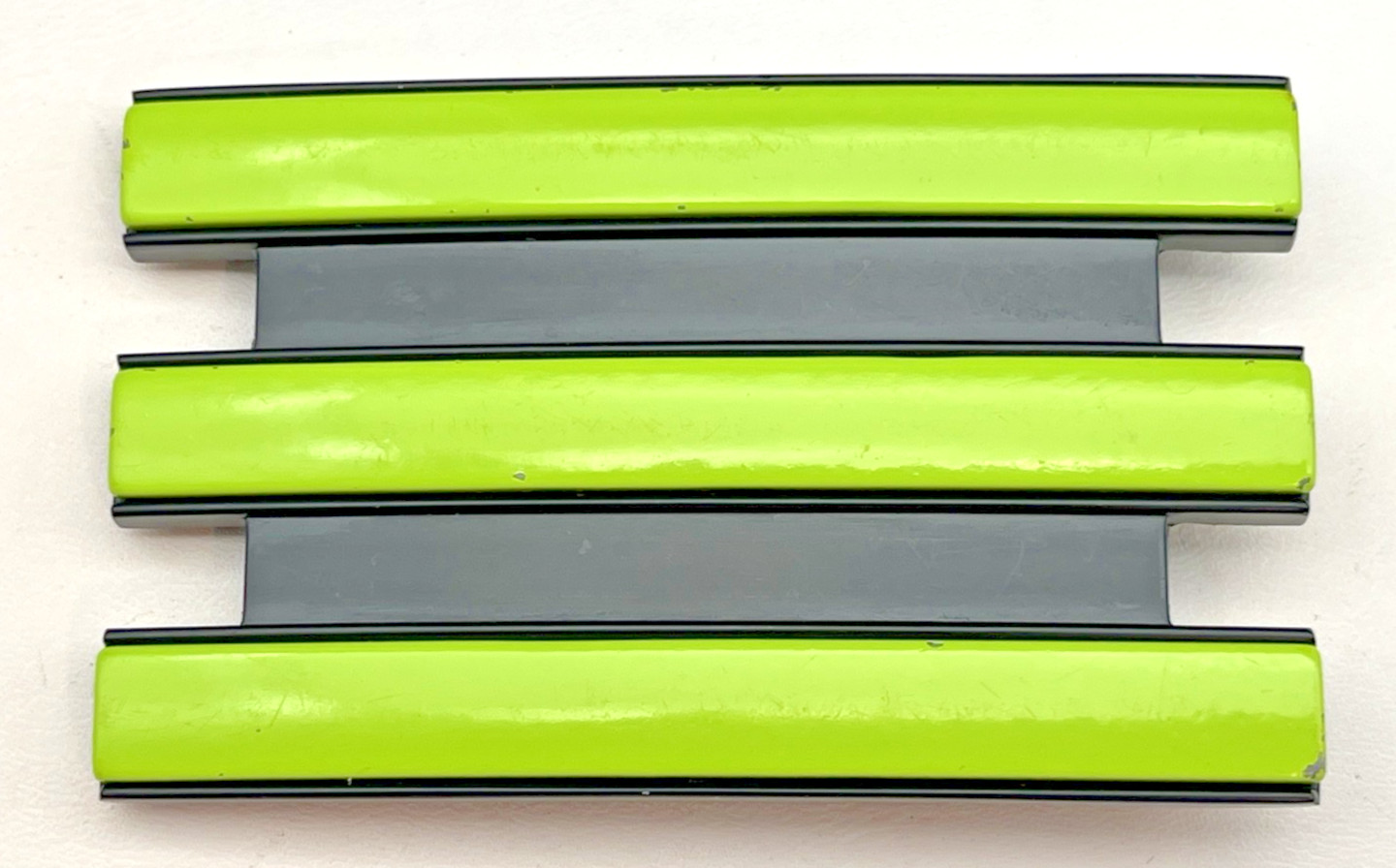 Original Adidas Neon Green & Black Golf Trophy Three 3 Stripe Enamel Belt Buckle