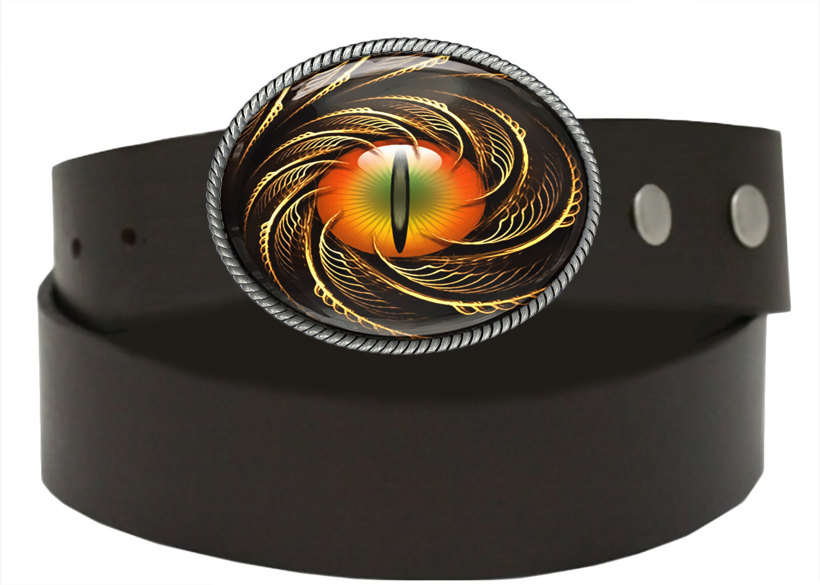 Sci-fi Dragon Belt Buckle – Gothic Seeing Eye Steampunk Fantasy Men Women – 24