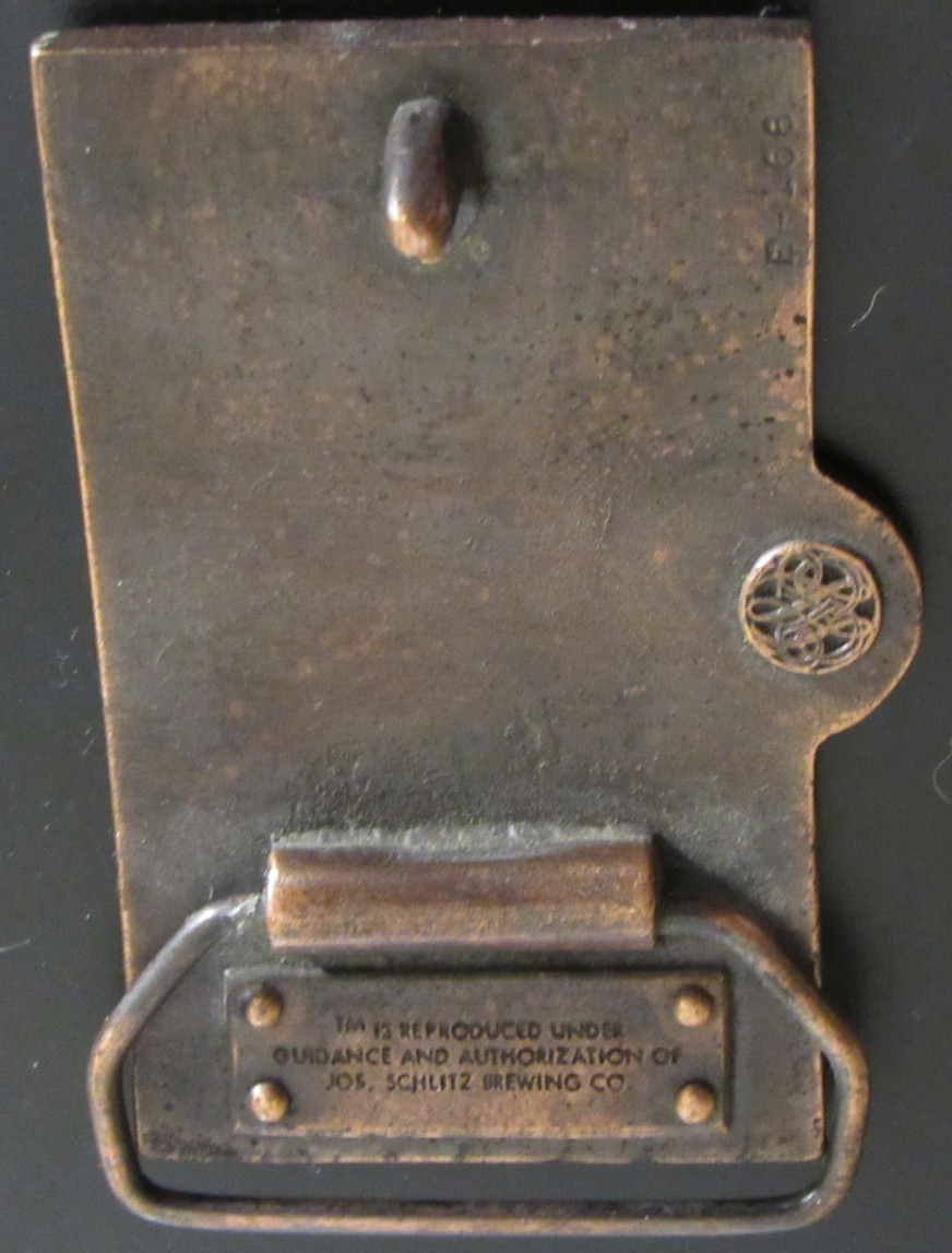 Vintage Old Milwaukee Beer Solid Metal Belt Buckle Schlitz Brewing 80&rsquo;s