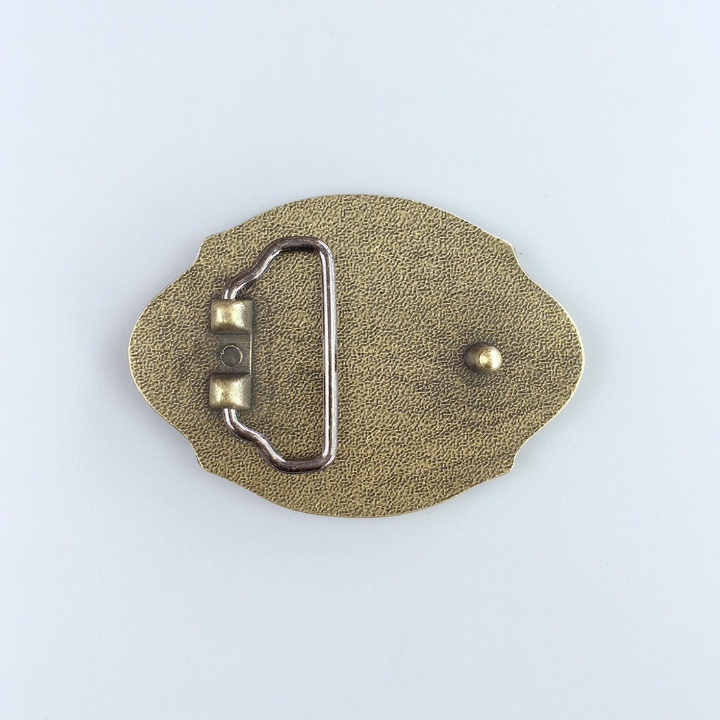 Vintage Bronze Plated Carpenter Trades Belt Buckle Boucle de Ceinture