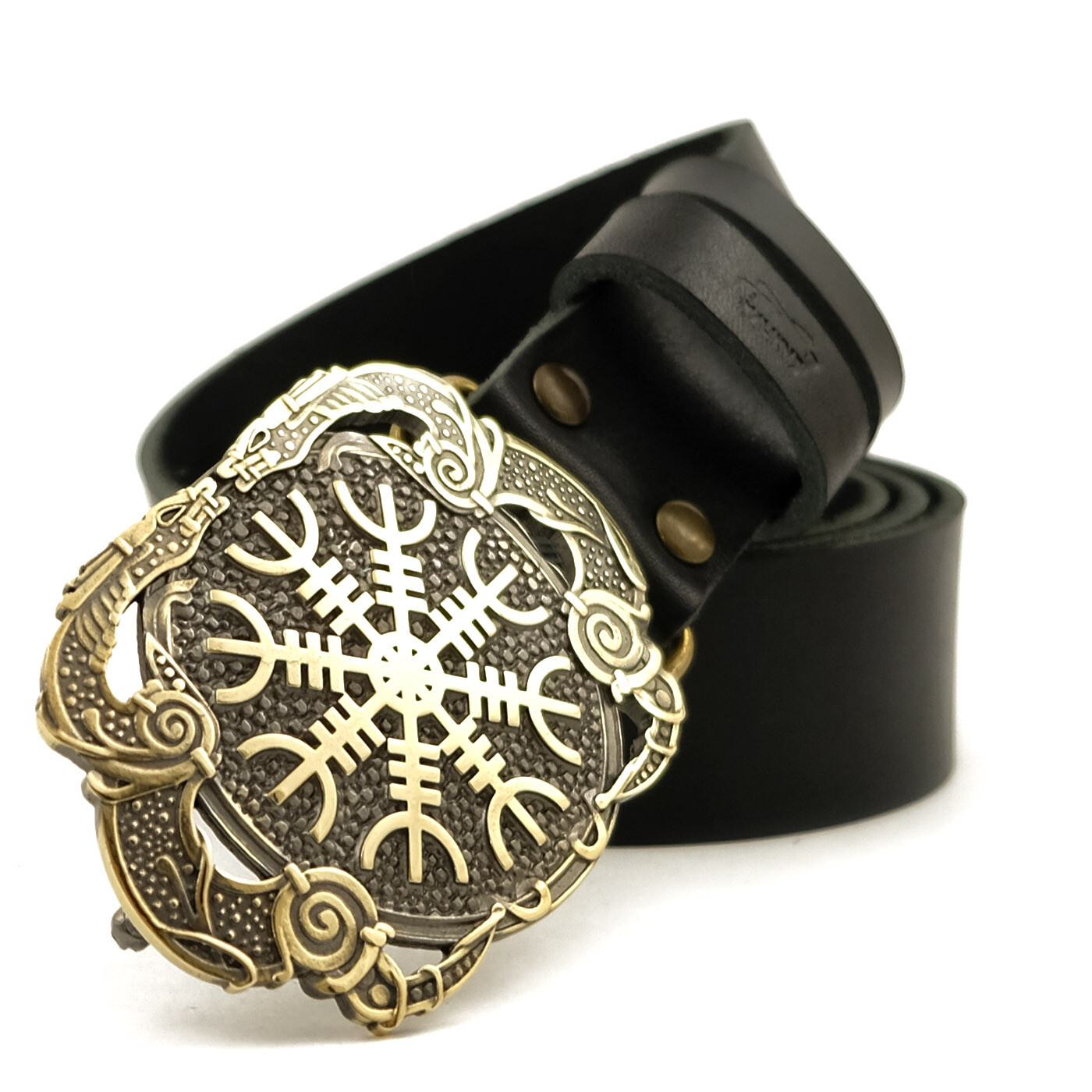 Helm of Awe belt buckle, Viking Helm of Terror Old Norse Scandinavian Pagan