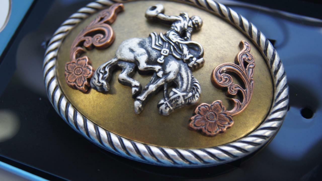 Nocona M&F Western Belt Buckle Saddle Bronc Rider 37014