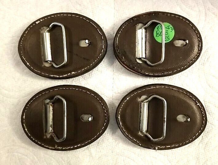 EAGLE Leather BELT BUCKLE Handmade Sm BLACK Western/Biker w/ Hand-painted Colors