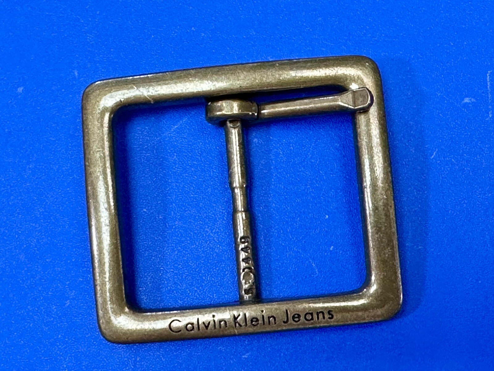 Replacement Center Bar Silver Tone Dress Belt Buckle Calvin Klein Jeans