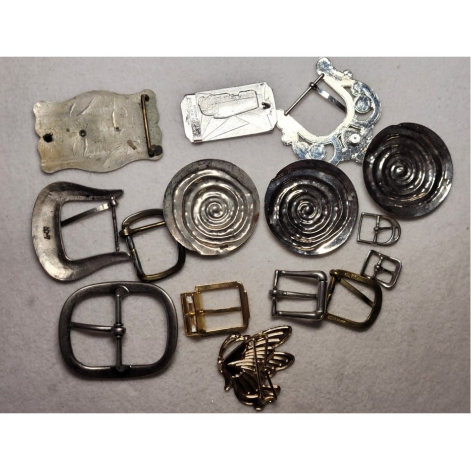 15 Pc Mens Womens Belt Buckles For Crafting Repair Parts