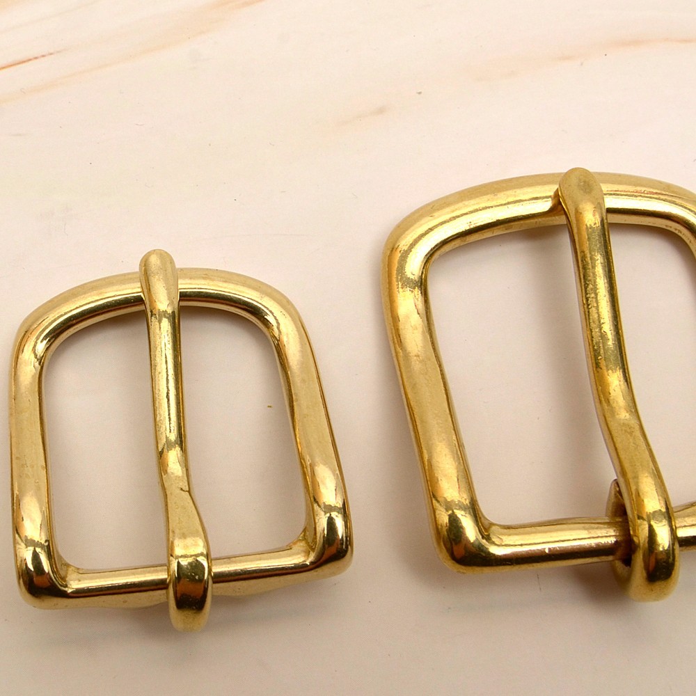 Leather Craft Soild Brass Half Buckle single bar buckle making a belt, strap