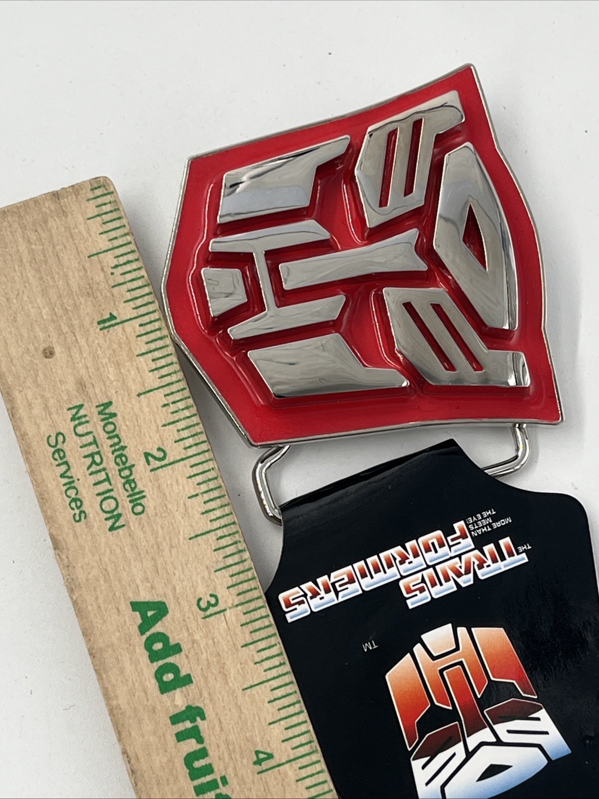 Transformers Red Autobot Belt Buckle: Metal With Enamel Finish, Licensed, New