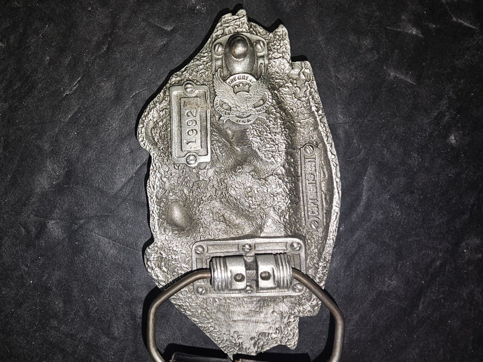 1992 The Great American Belt Buckle Harley-Davidson Born to Ride w/ Leather Belt