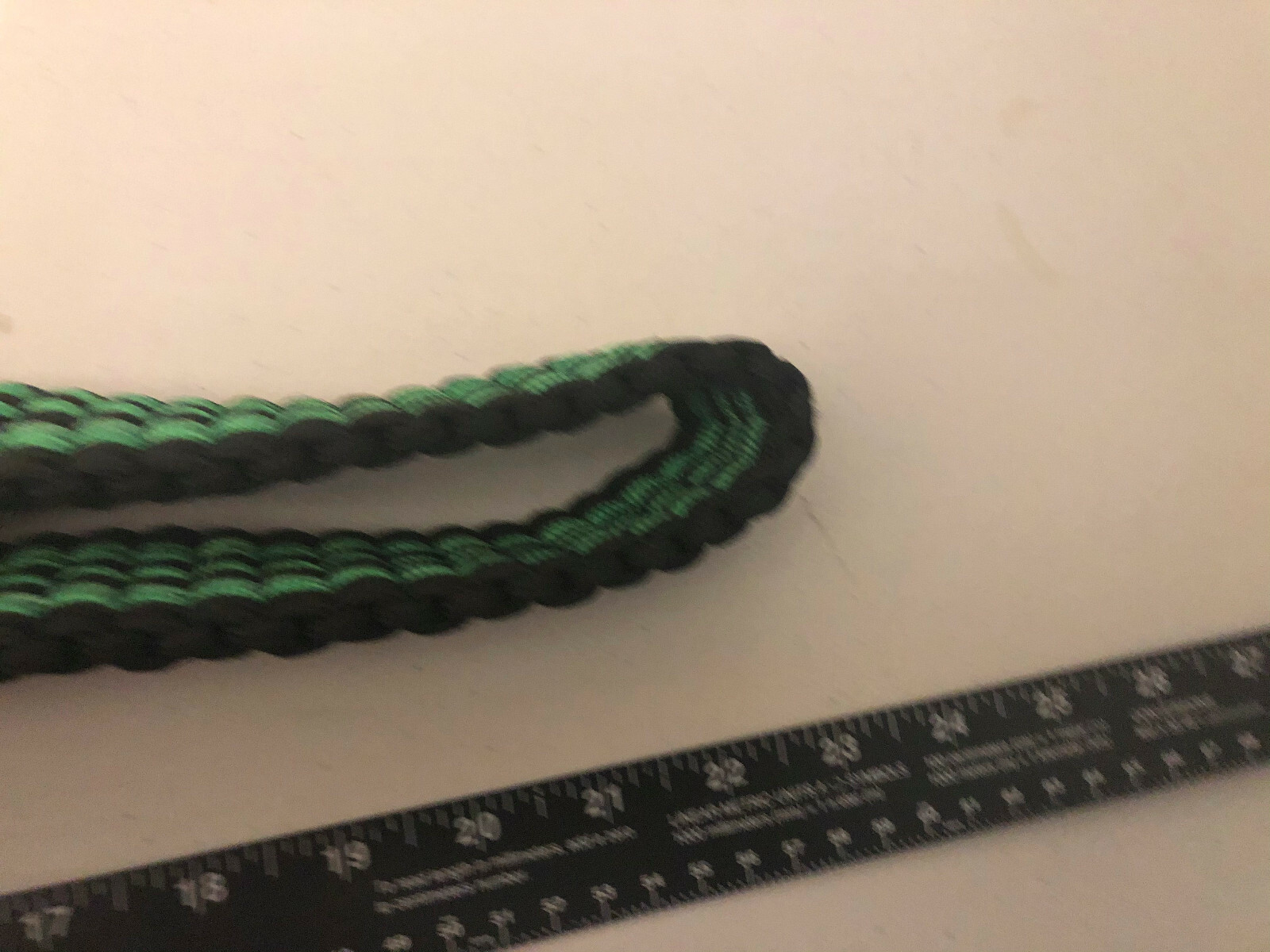 New Handmade Nylon braided Men Women Belt Green Black 48in No Buckle