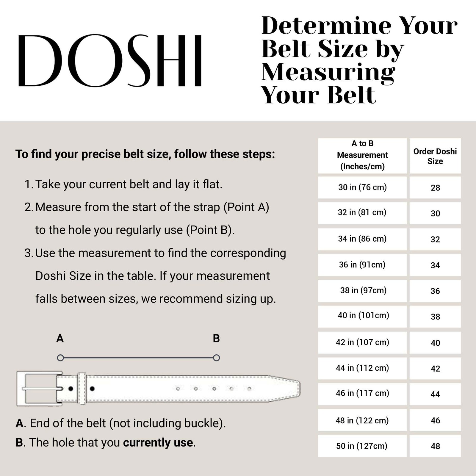 DOSHI Vegan Leather Belt for Men – 1 3/8&Prime; Width, PVD Polished 32, Black