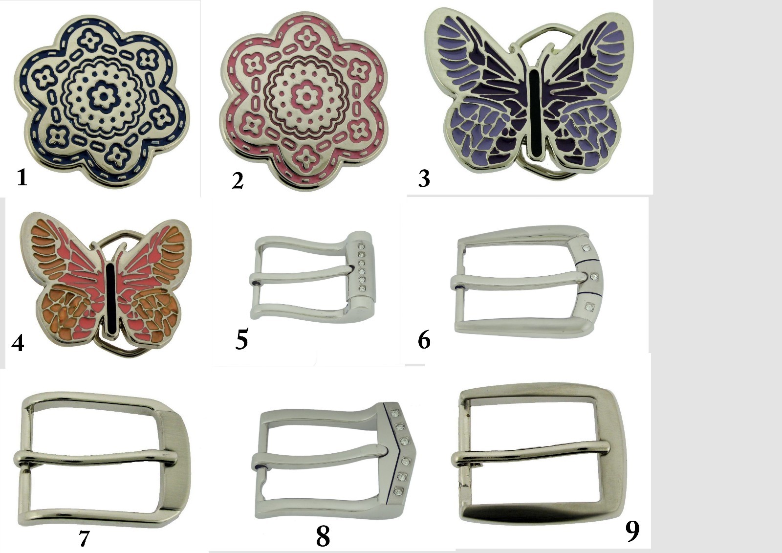 Pin Belt Buckles Men 1.25&Prime; 1 1/4&Prime; INCH 32 MM Belts New Women Prong Silver Pink
